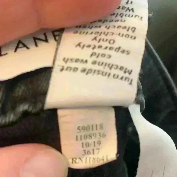 Lane Bryant Grey Black Distressed Jeans, Womens size 16 - Picture 9 of 9